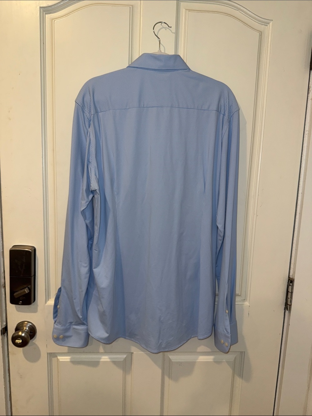 Eton Light Blue Men's Dress Shirt 43/17 stretchy - Picture 2 of 3